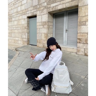 [CHÍNH HÃNG] BALO EDMOND MAISON MONOGRAM BACKPACK BASIC - BALO SINH VIÊN GIÁ RẺ