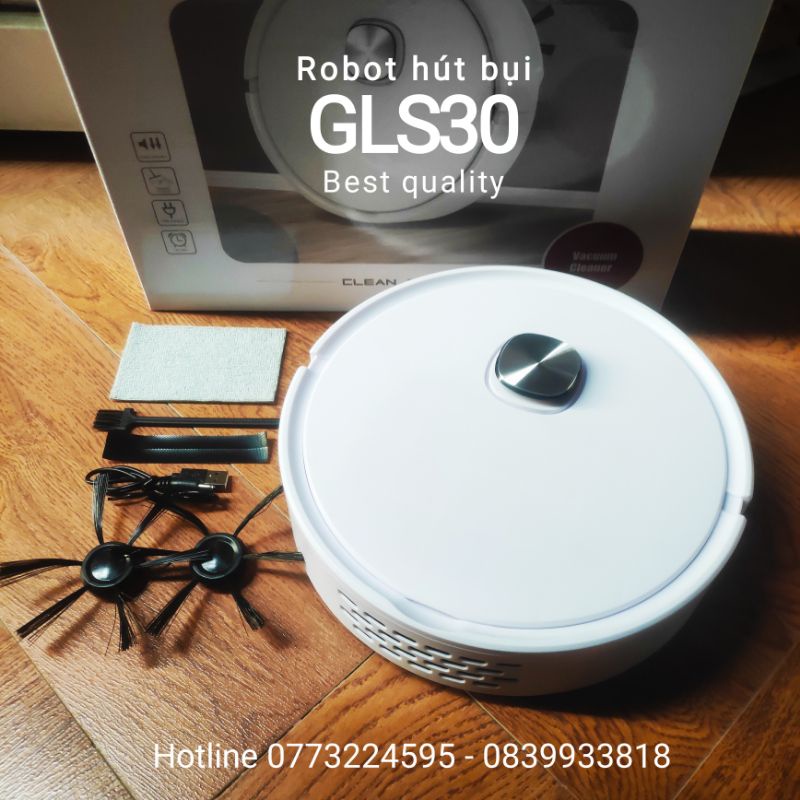 [Mã 44ELSALE2 giảm 7% đơn 300K] Robot Hút Bụi lau nhà thông minh GLS30. Tự động làm sạch. Bảo hành 1 đổi 1.