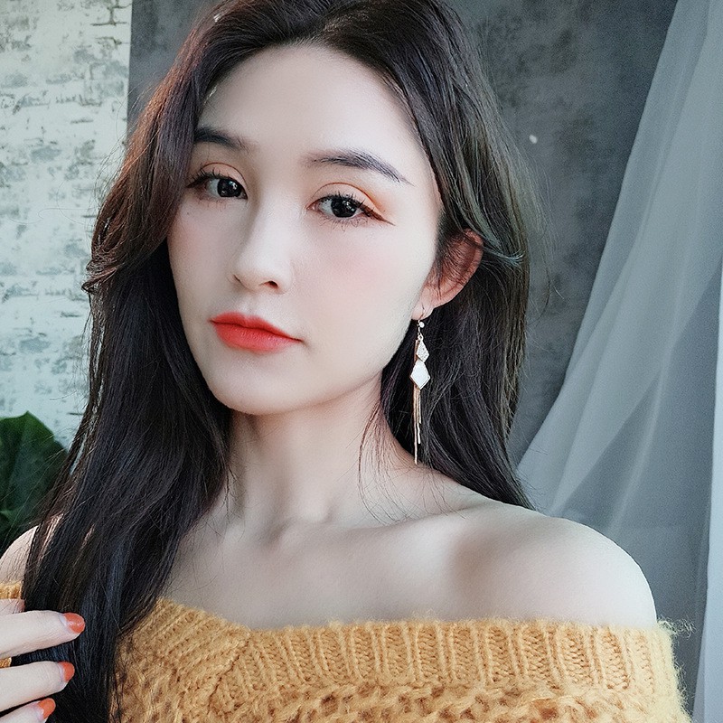 🔥 Khuyên tai nữ tua rua dáng dài nhỏ xinh Hàn Quốc - Bông tai BT130