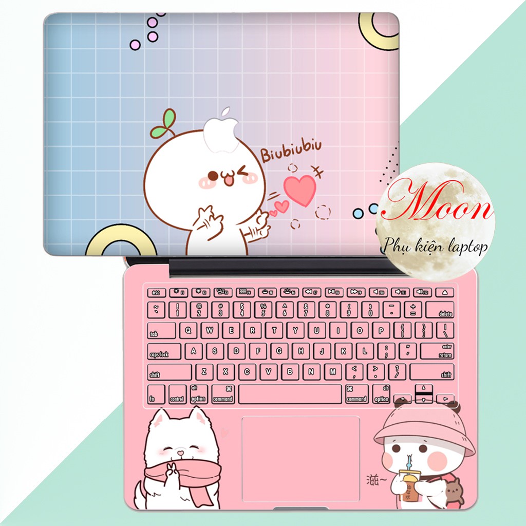 [CUTE 2] Skin Laptop Hình Hoạt Hình   Full Các Dòng Như: Dell, Hp, Acer, Asus, Macbook,...(in hình theo yêu cầu)