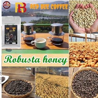 Cà phê Robusta honey nguyên chất rang mộc 100%