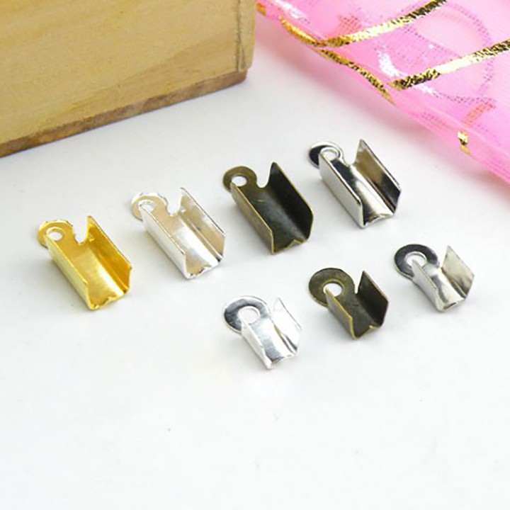 5gram kẹp chốt đầu dây loại nhỏ 6*3mm ~ khoảng 120-130 cái nguyên liệu làm trâm làm trang sức cổ trang