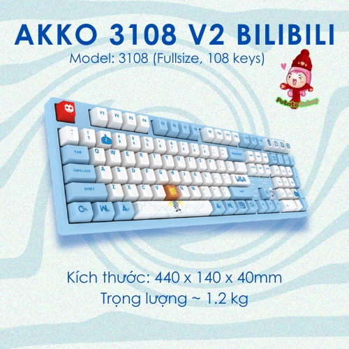 Bàn phím cơ AKKO 3108 v2 Bilibili