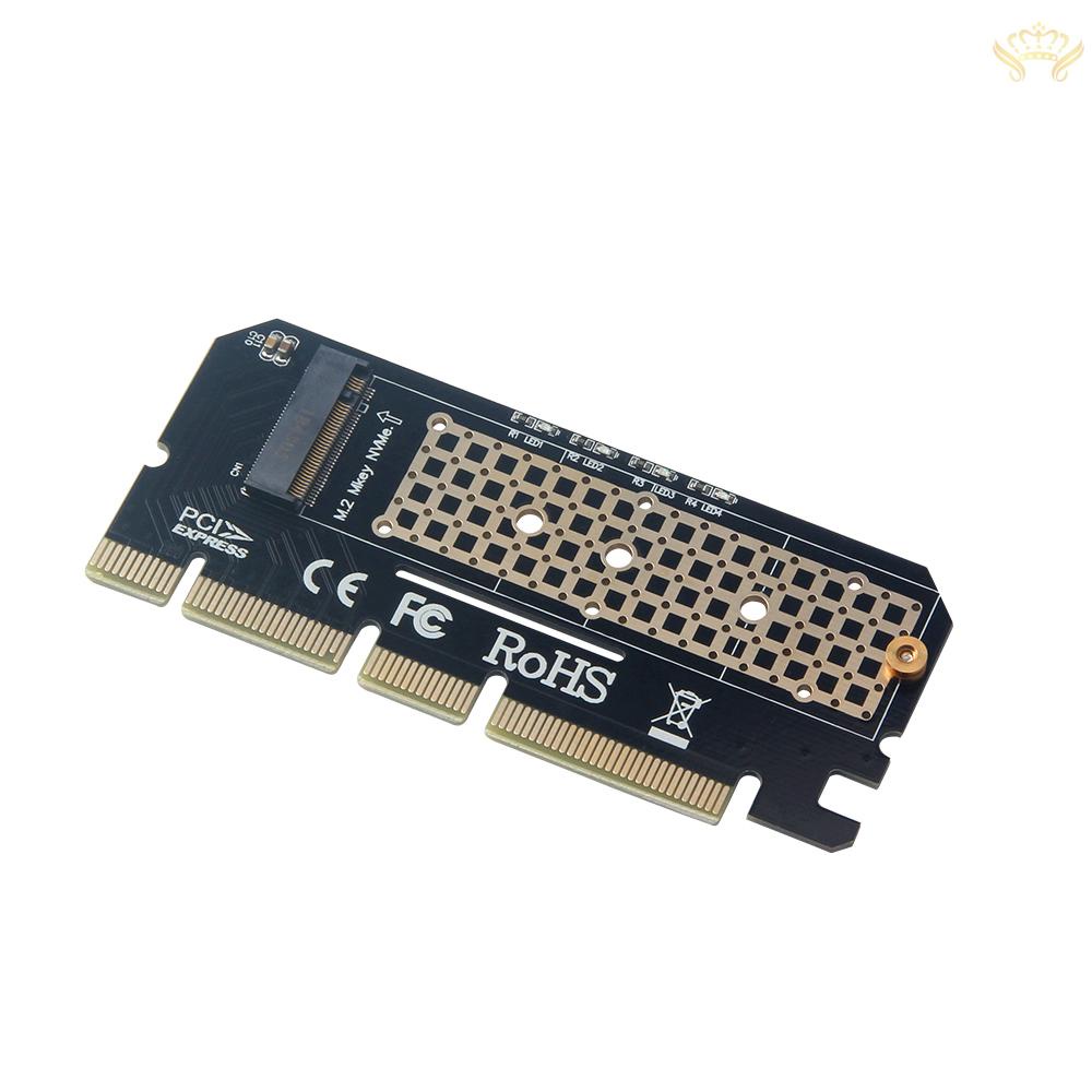 New  M.2 NVMe SSD NGFF to PCIE3.0 X16 Adapter Card Expansion Card Converter M Key Interface Card Support PCI Express 3.0 x4 2230-2280 Size M.2 FULL SPEED