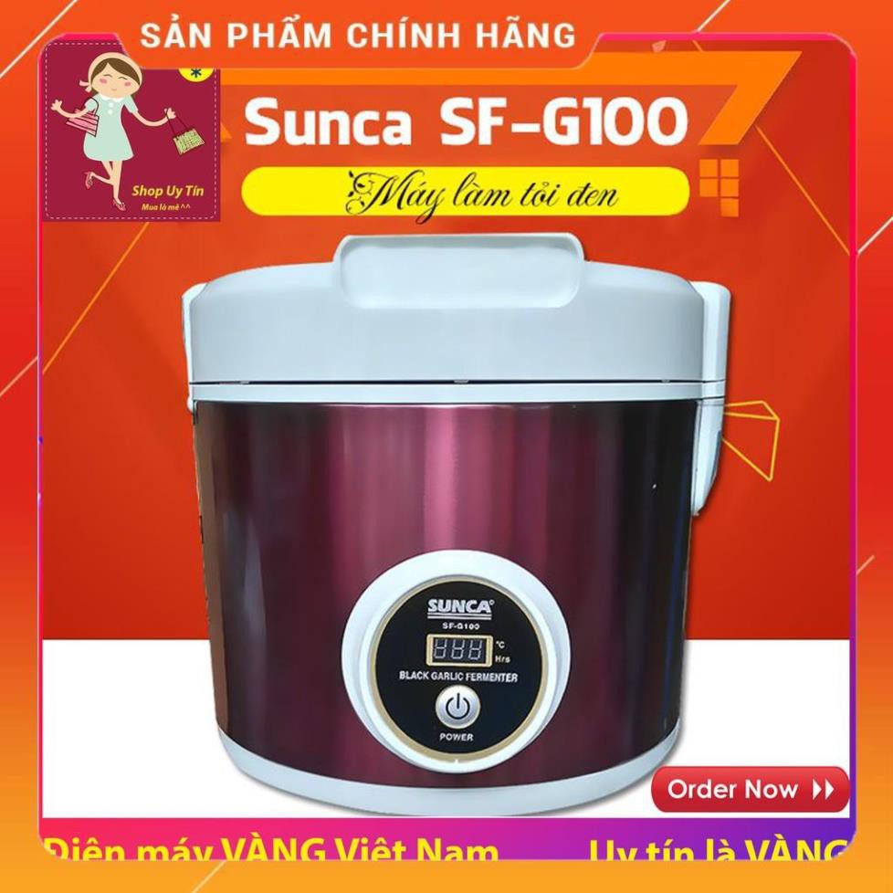 [ELHAB4 giảm tối đa 500K] [BIG SALE] Máy làm tỏi đen gia đình Sunca SF-G100 5L 90W