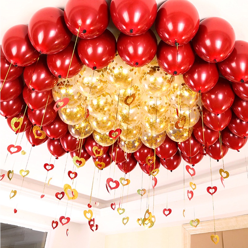 1 Gói Dây Treo Hình Trái Tim / Ngôi Sao Lấp Lánh / Lãng Mạn Trang Trí Tiệc Kỷ Niệm / Tiệc Cưới