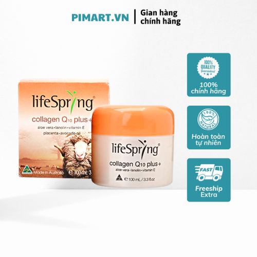 Kem nhau thai cừu LifeSpring Collagen Q10 Plus