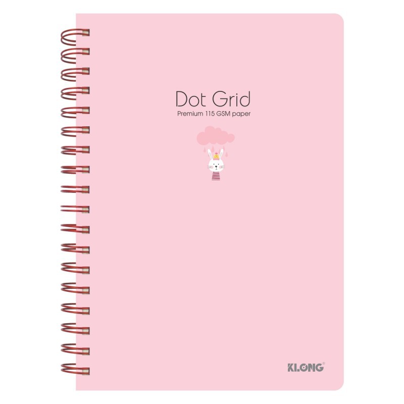 Sổ lò xo kép B5- ruột chấm Dot Grid 200tr 115/76;Thích hợp làm bullet journal Klong MS: 960 ( Nhiều màu )