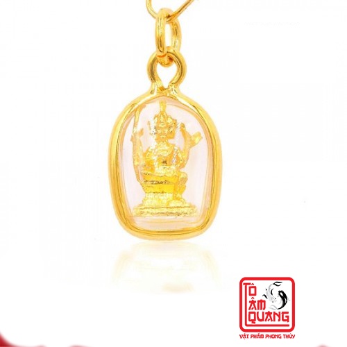Dây Chuyền Phong Thuỷ Chỉ Đỏ Tứ Diện Phật Thái Lan Cầu Trí Tuệ- Sức Khoẻ- Kinh Doanh- May Mắn- Bình An