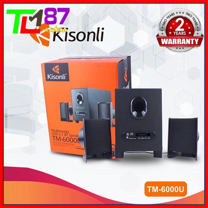 Loa Máy Vi Tính PC Laptop Chính Hãng Bluetooth Để Bàn Cao Cấp 2.1 KISONLI TM-6000U - Loa Nghe Nhạc Mini Có Dây