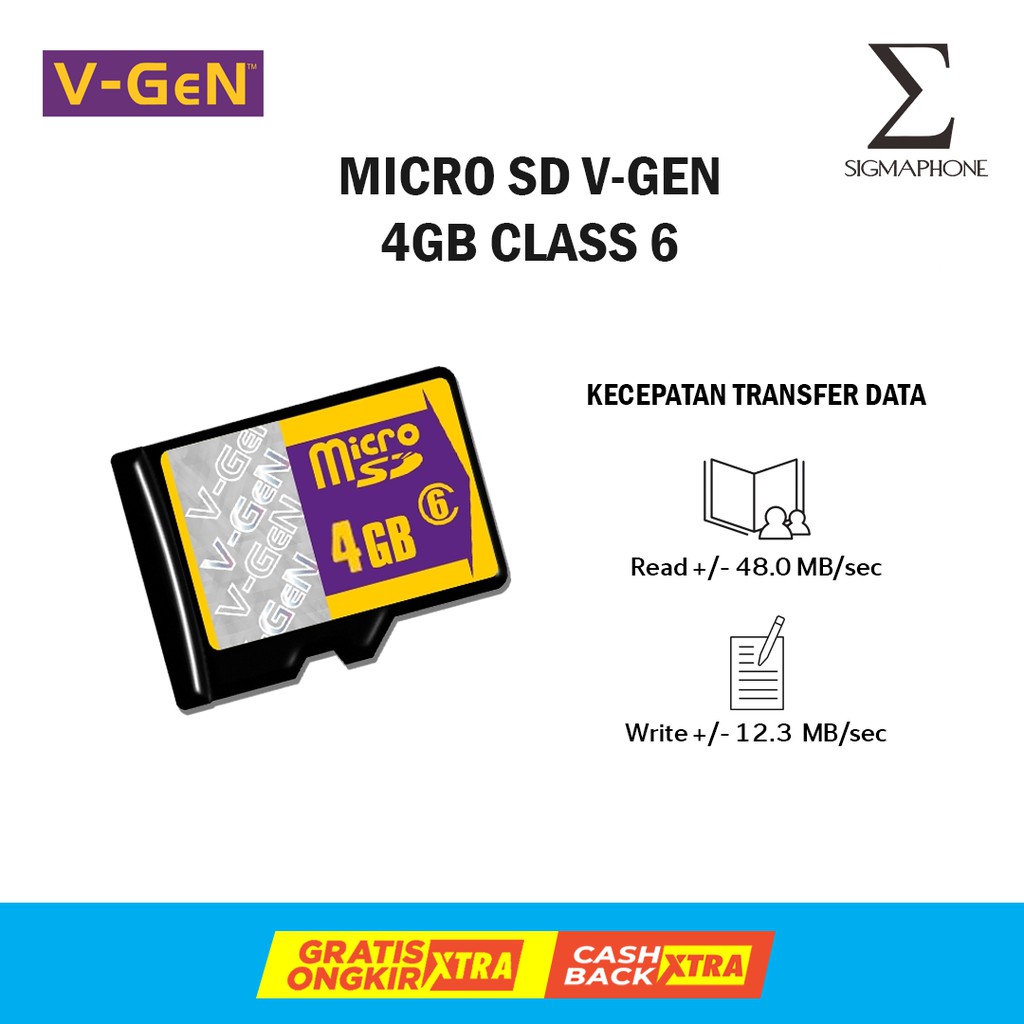 Thẻ Nhớ 4gb Class 6 Hp Vgen 4gb Class 6 Micro Sd Mmc