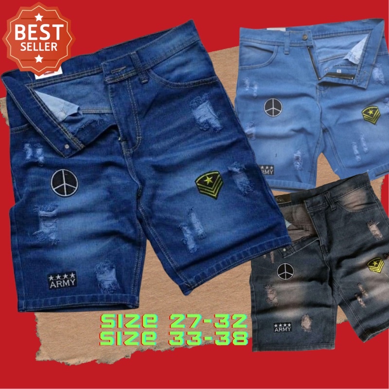 Quần Short JEAN Sobak Rách Cao Cấp SIZE 27-38