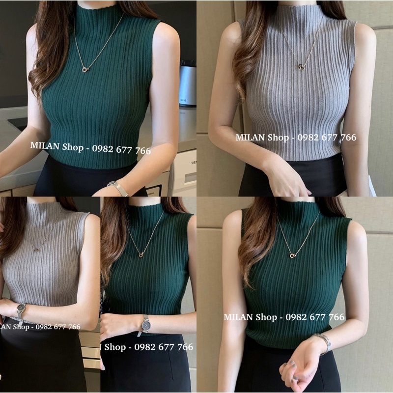 Áo len sát nách cổ 3p quốc dân
