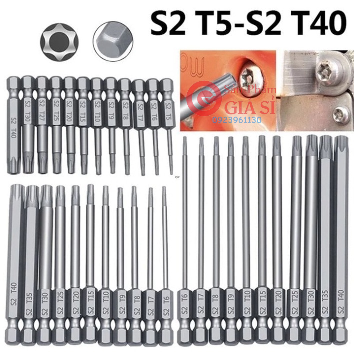 Tua vít lục giác bông bộ vít lục giác hoa thị thép kim loại tổng hợp S2 ❤️freeship❤️