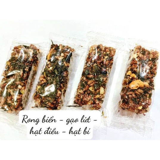 Thanh gạo lứt rong biển túi ép - siêu ngon 100g / 250g /500g