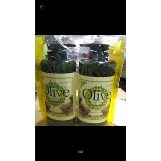 Xách tay -  Combo cặp dầu gội đầu OLIVE 800ml Hàn Quốc Kr authen