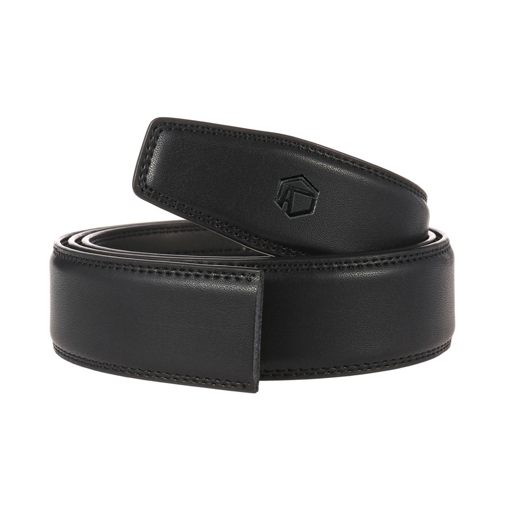 Thắt lưng nam da thật không đầu khóa Anh Tho Leather - Đen
