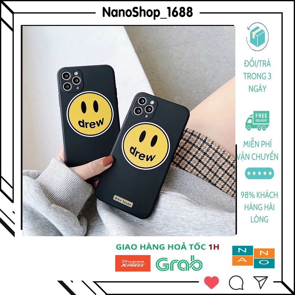 Ốp Iphone In Hình mặt Cười Drew Vui Vẻ 7,8Plus,x,xs,xsmax,11,11ProMaxm,12,1prmax,13,13prmax