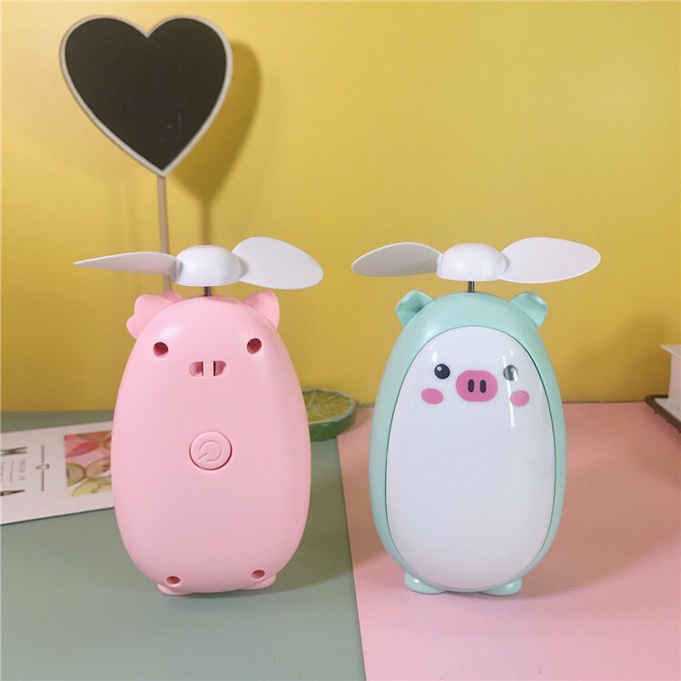 Quạt Tích Điện cầm tay Mini siêu dễ thương Mickey - Tích hợp Đèn LED siêu tiện lợi T3B2 | BigBuy360 - bigbuy360.vn