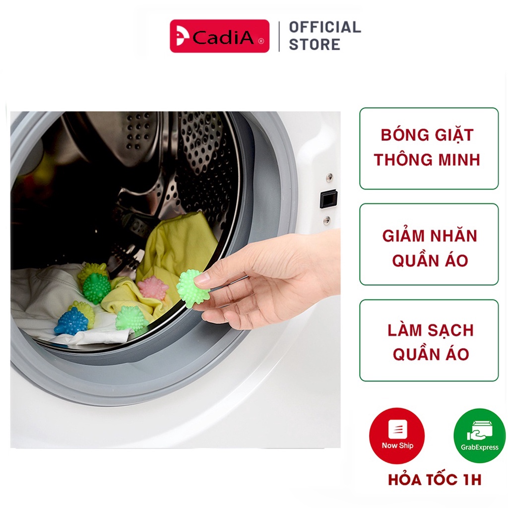 Set 10 bóng giặt là thẳng quần áo, Banh giặt quần áo máy giặt thông minh, tiết kiệm thời gian, bảo vệ quần áo gia đình