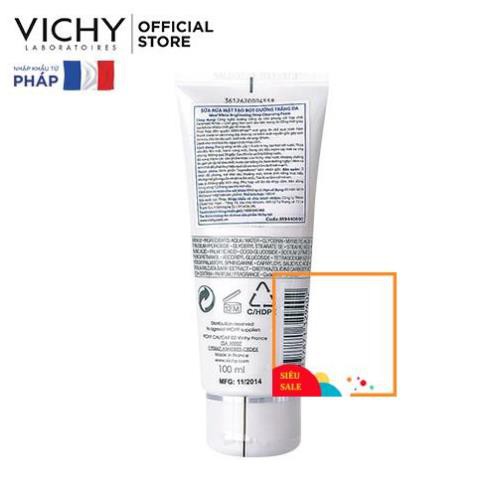 Sữa rửa mặt tạo bọt dưỡng trắng da Vichy Ideal White Brightening Deep Cleansing Foam 100ml