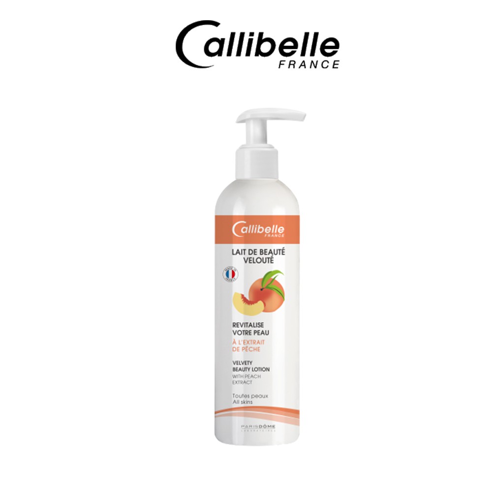 Sữa dưỡng thể tinh chất đào Callibelle Velvety Beauty Lotion With Peach Extract dành cho tất cả loại da 250ml
