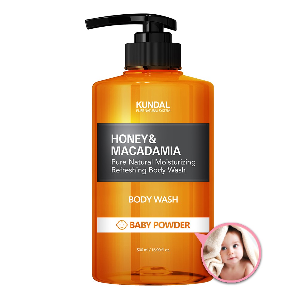 Sữa Tắm Kundal Honey & Macadamia Hương Phấn Em Bé 500ml | BigBuy360 - bigbuy360.vn