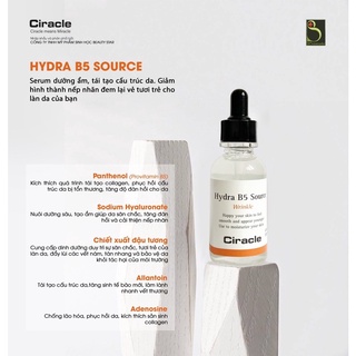 Tinh Chất Phục Hồi Da Ciracle Hydra B5 Source Wrinkle Serum  - THU HIEN STORE