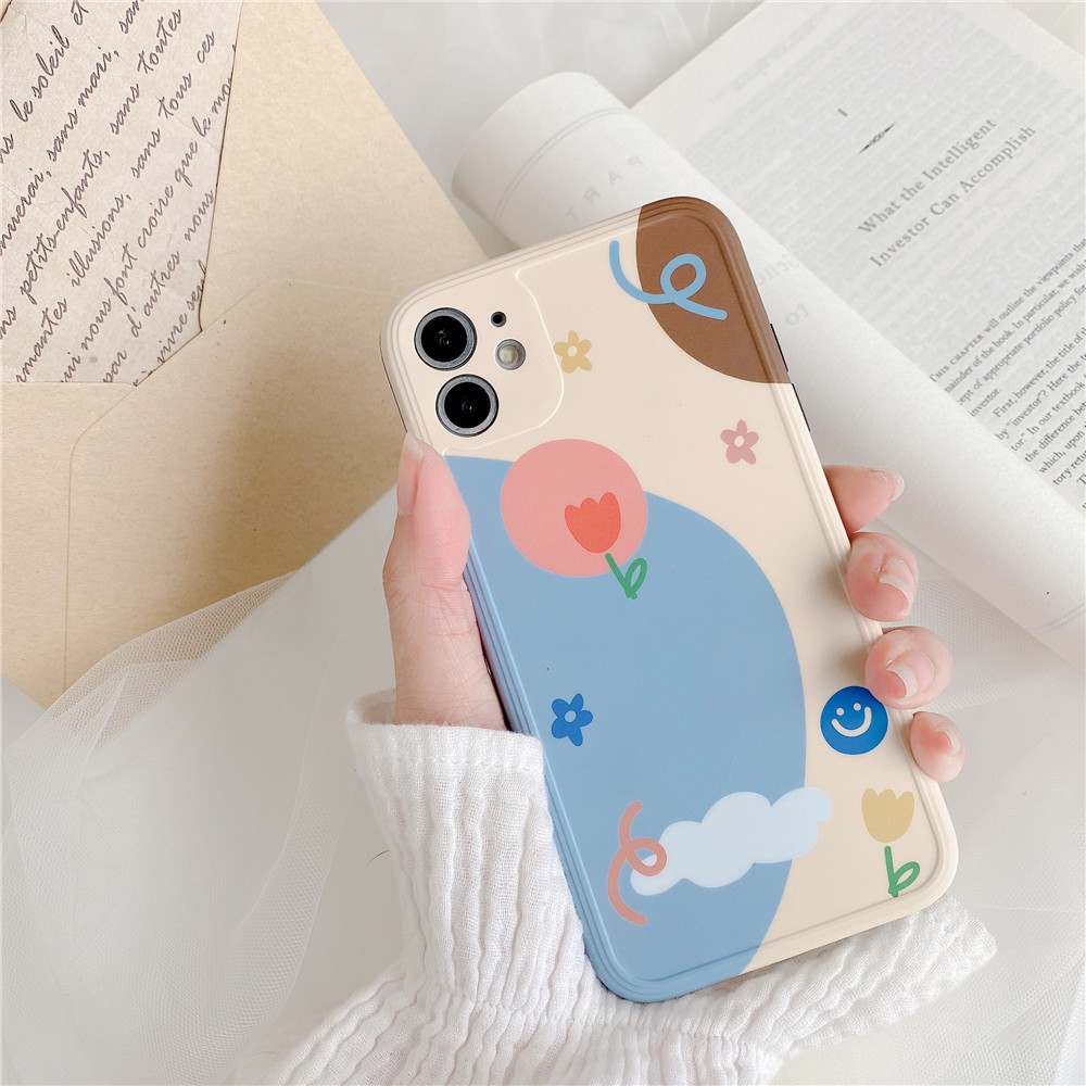 Ốp Điện Thoại Họa Tiết Hoa Xinh Xắn Cho Iphone 11 12Pro MAX XS I8 PLUS I7 XR | BigBuy360 - bigbuy360.vn