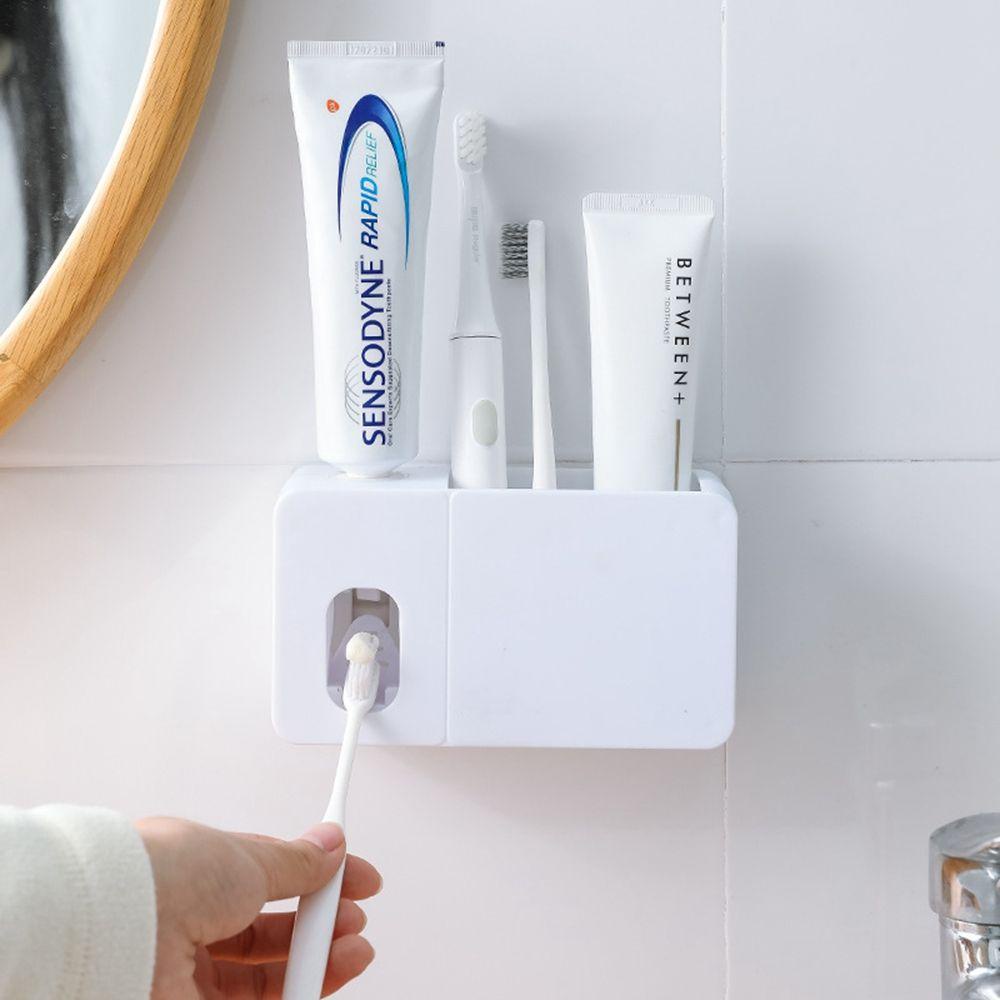 LLOYD Dụng Cụ Lấy Kem Đánh Răng 2 Trong 1 Chống Bụi Kèm Giá Đỡ Bàn Chải