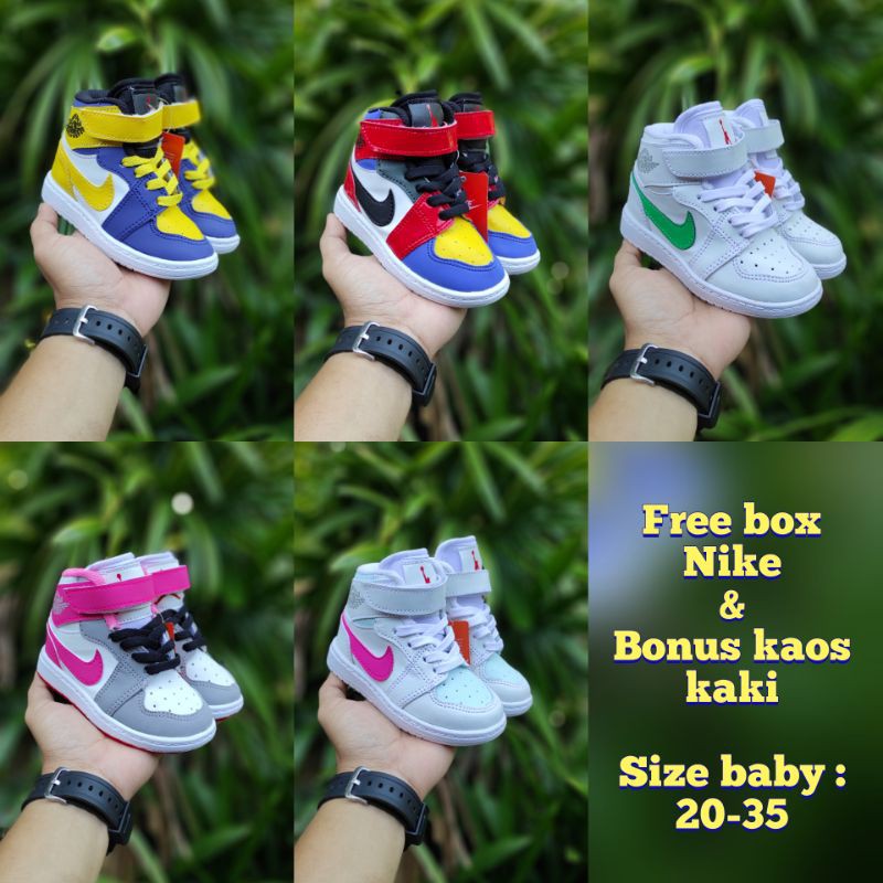 Giày Thể Thao Nike Air Jordan 1 Thiết Kế Năng Động Hợp Thời Trang Cho Bé