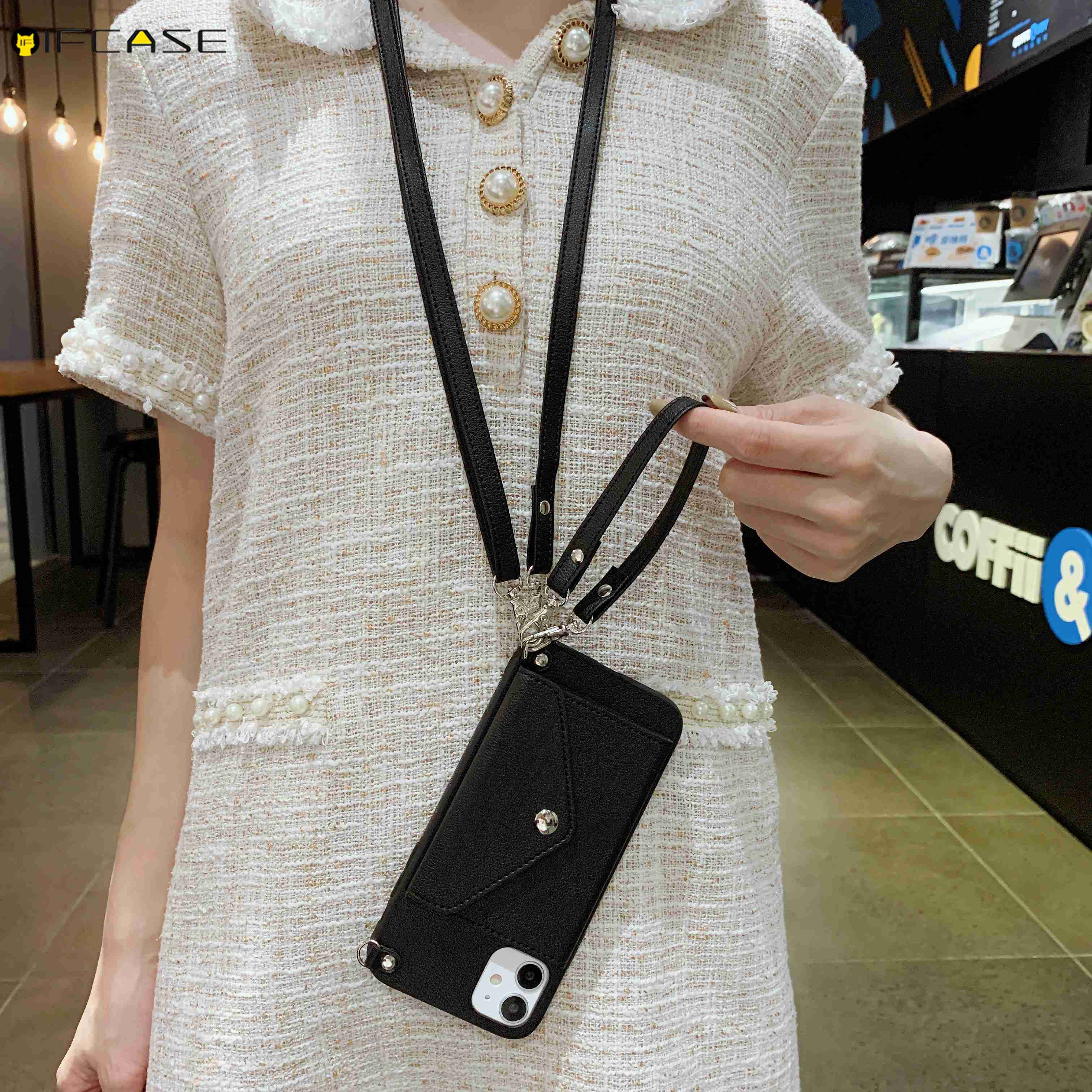 Ốp lưng da thiết kế kiểu ví có khe cắm thẻ cho IPHONE 11 PRO MAX XS MAX XR X 7 8 6 6S PLUS | BigBuy360 - bigbuy360.vn
