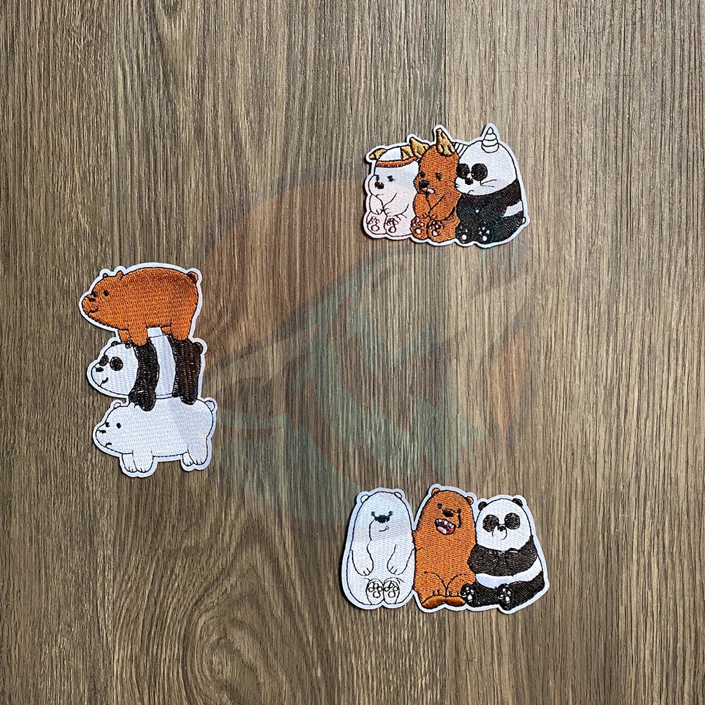 Sticker vải ủi quần áo mẫu Gấu đáng yêu - 91Sticker