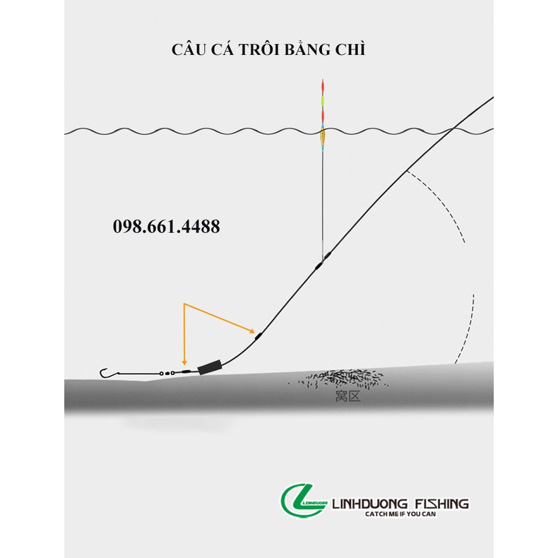 Phao hố đấu Quyền năng, phao câu đơn câu đài săn cá, chất liệu nanomet mã PQ