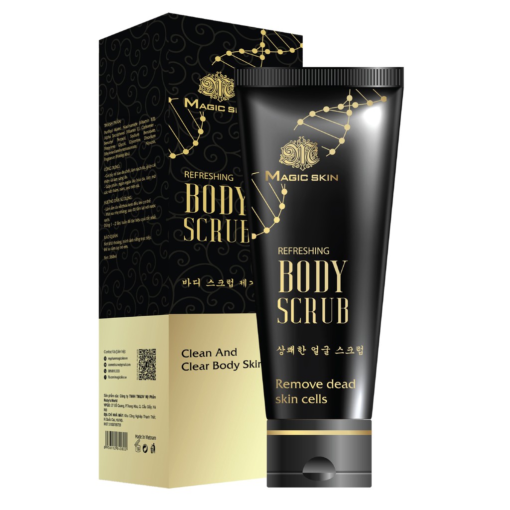 Gel TẨY DA CHẾT BODY Magic skin Body Scrub Gel👍 Loại bỏ tế bào chết và bụi bẩn ✔ CHÍNH HÃNG