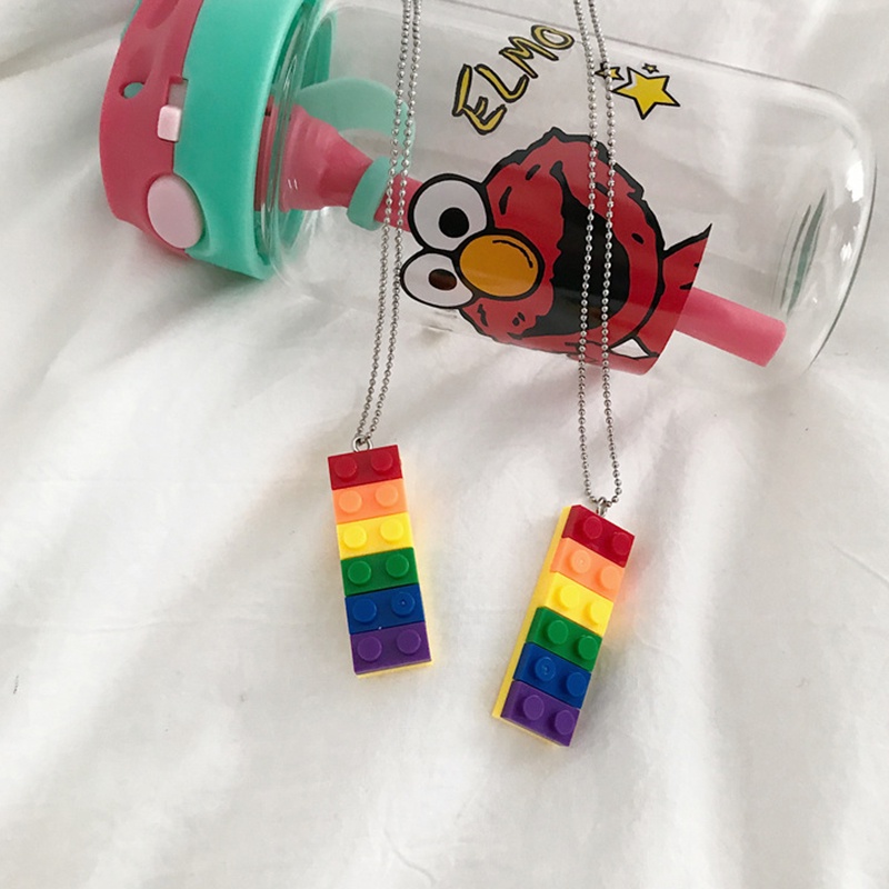 Vòng cổ Mặt Hình Khối Cầu Vồng / Hoa Hướng Dương / Mặt Cười Dễ Thương Cho Nam Và Nữ