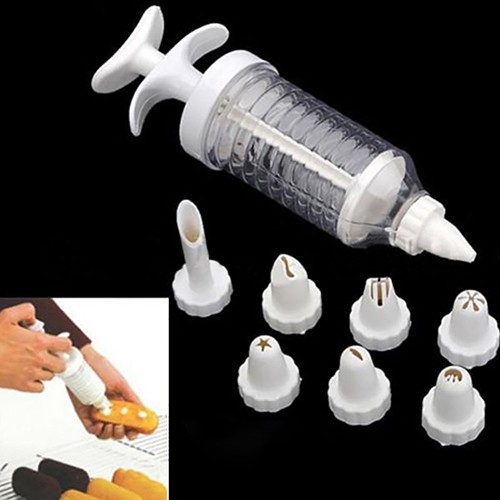 Bình Nước BK Kiểu Dáng Đơn Giản Hiện Đại✿Bộ 8 Đuôi Bắt Bông Kem Trang Trí Bánh