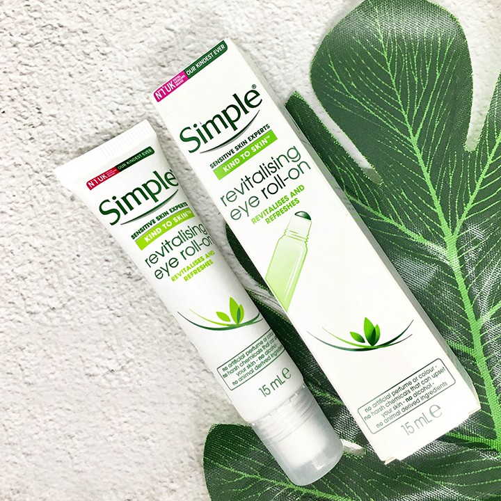 Lăn Dưỡng Mắt Simple Kind To Eyes Revitalising Eye Roll On-(Mẫu 2019) | BigBuy360 - bigbuy360.vn