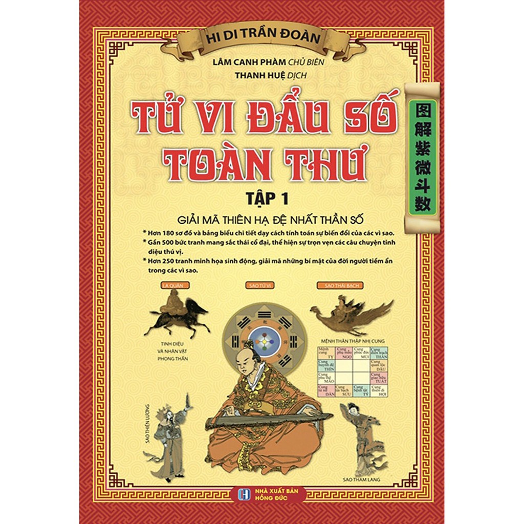 Sách - Tử vi đẩu số toàn thư tập 1 (bìa cứng)