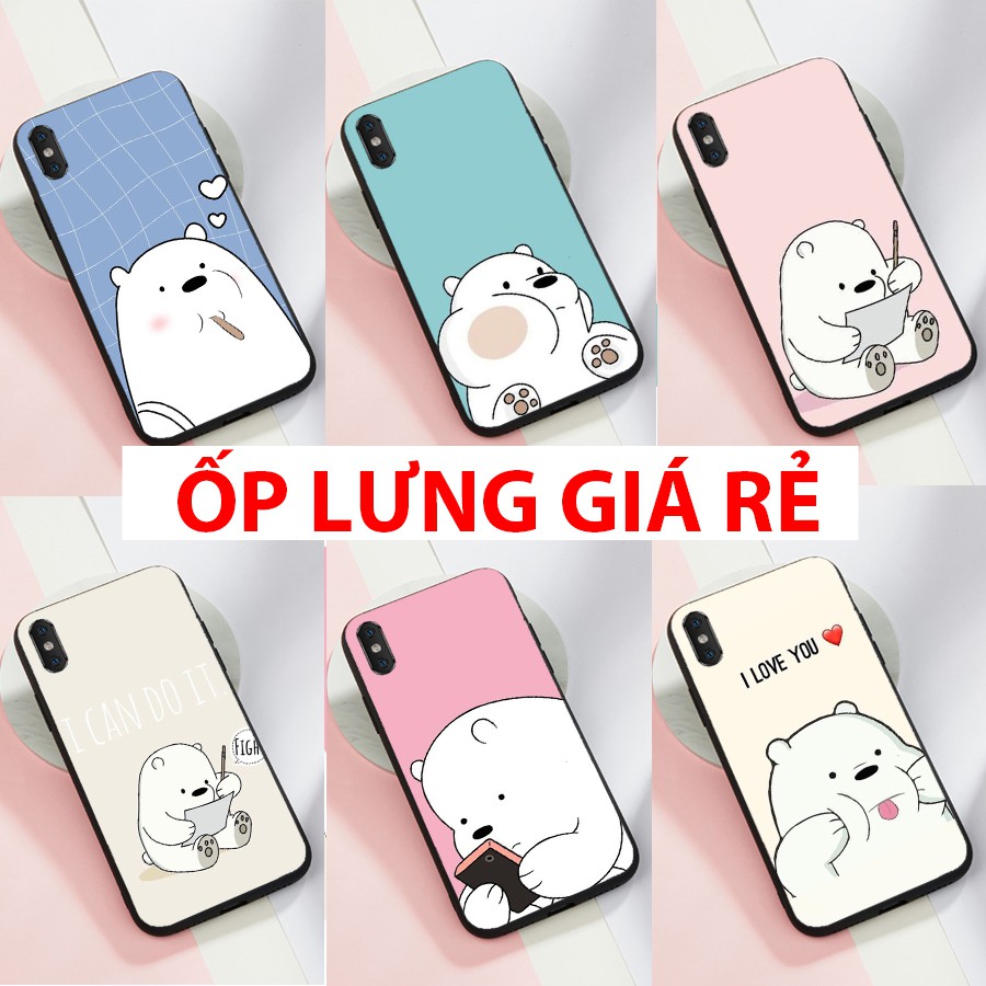 Ốp lưng Oppo in hình Gấu dễ thương cho OPPO F1S F3 F5 F7 F9