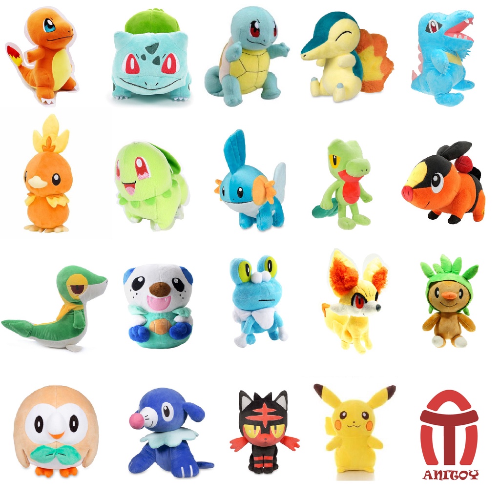 Gấu bông pokemon tuyển tập khởi điểm các phần 18-35cm hàng mới