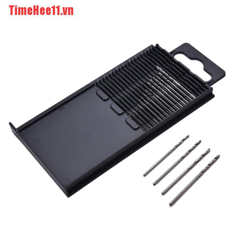 【TimeHee11】20Pcs Mini Micro Twist Drill Bit HSS Set Steel 0.3mm-1.6mm Craft C