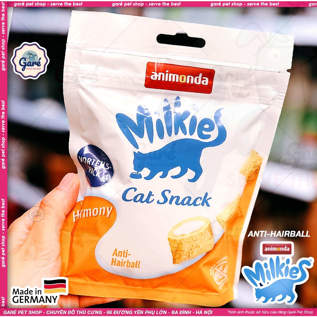 120gr Bánh thưởng Animonda Cat Snack cho Mèo trưởng thành nhân mềm hỗ trợ tiêu búi lông cao cấp không tinh bột nhập Đức