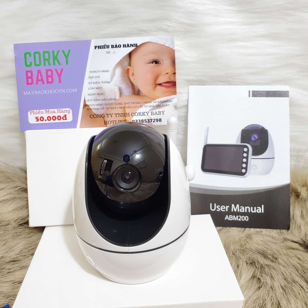 Máy báo khóc Corky Baby MBK502 Pro Max – 4.5inh. Camera xoay 360 ưu việt mới nhất 2020 !