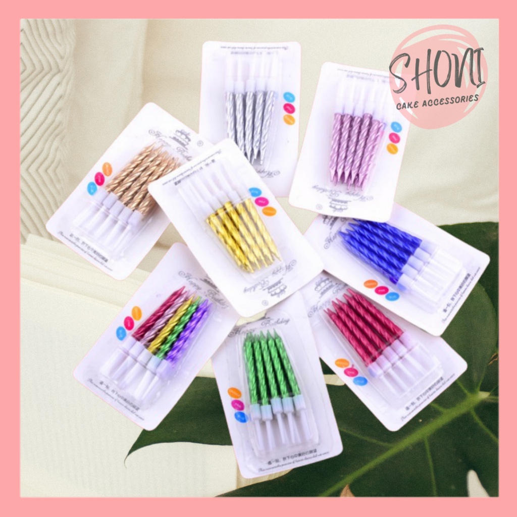 Nến Nhũ Xoắn Trang Trí Bánh Kem Sinh Nhật Giá Sĩ Tốt