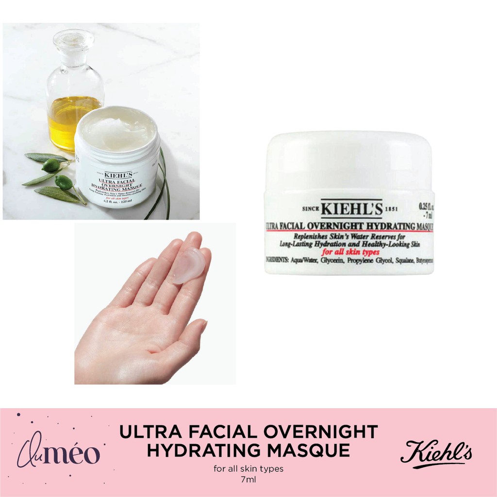 Mặt Nạ Ngủ Dưỡng Ẩm Kiehl'S Ultra Facial Overnight Hydrating Masque 7Ml |  Shopee Việt Nam