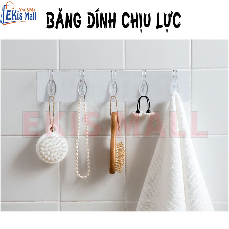 Móc treo đồ dán tường chịu lực siêu chắc Thanh dán tường giá treo đồ dán tường