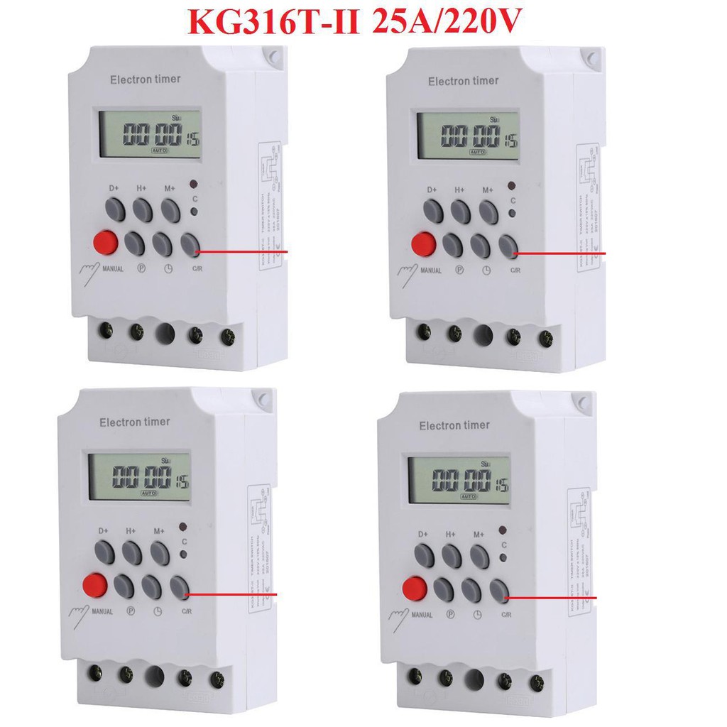 KG316T-II, KG316 T-II (25A/220V), công tắc hẹn giờ, công tắc thông minh