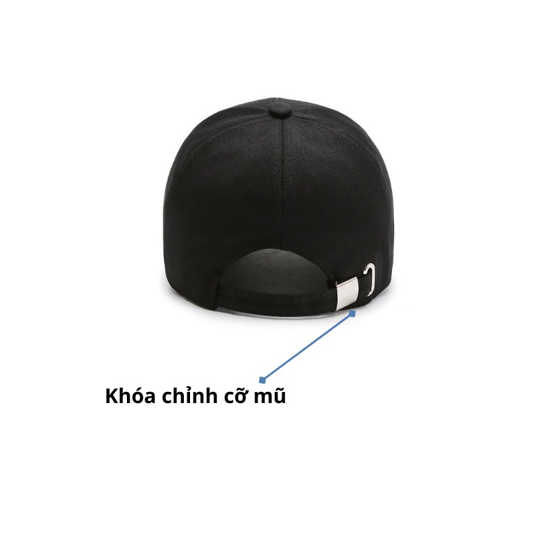 Mũ lưỡi trai nam đẹp họa tiết thêu chữ thời trang phong cách Ulzzang form unisex