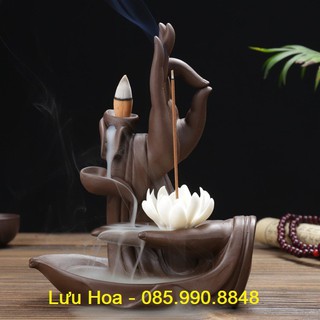 Thác khói trầm hương [HÀNG CAO CẤP], trầm hương khói ngược BÀN TAY PHẬT - Nhà cửa thơm tho, làm sạch không gian sống